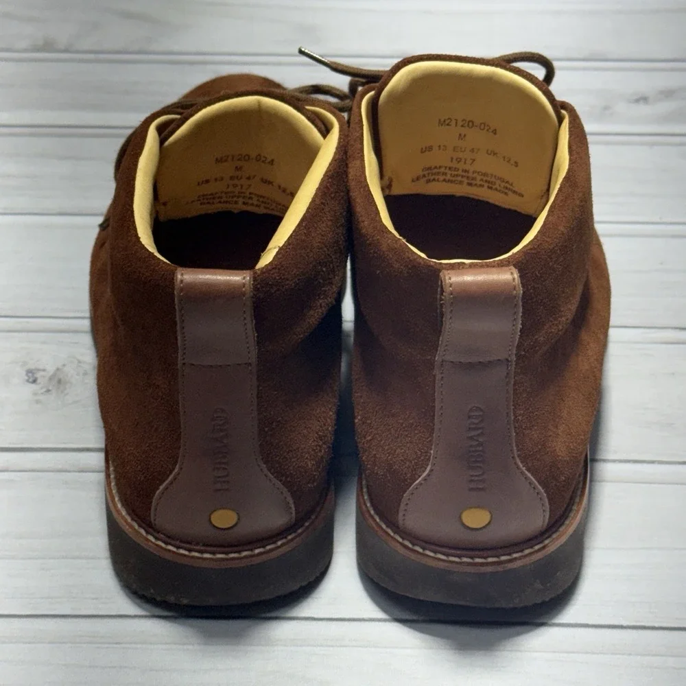 Samuel Hubbard Chukka Boots Men 13 Brown Suede Leather Vibram M2120-024